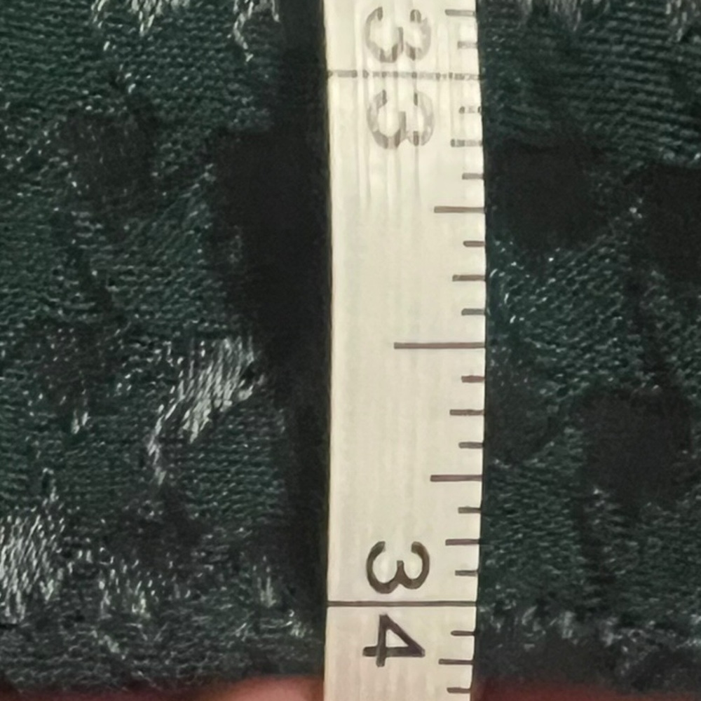 Calvin Klein Green Houndstooth Ruffle Sleeve Dress Size 6 - Picture 11 of 11